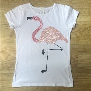 Girls' flamingo graphic tee